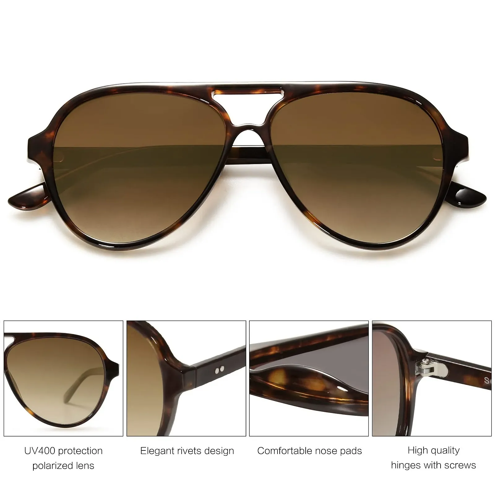 Поляризовані сонцезахисні окуляри SOJOS для чоловіків і жінок, квадратні, фото №2 Поляризовані сонцезахисні окуляри SOJOS для чоловіків і жінок, квадратні, фото №2