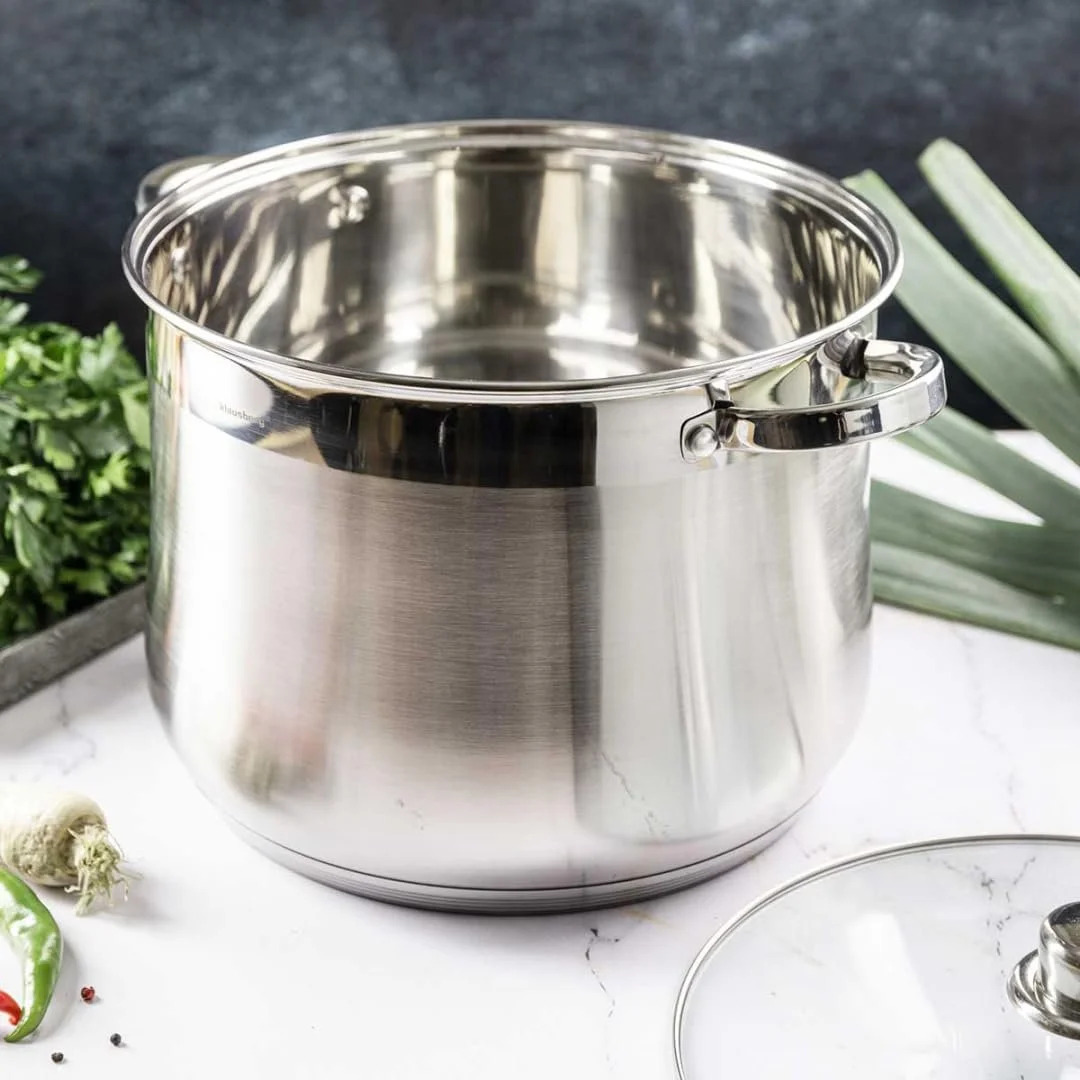 Кастрюля Premium Pot 26 x 21 см из нержавеющей стали с крышкой 10.7 л, фото №8