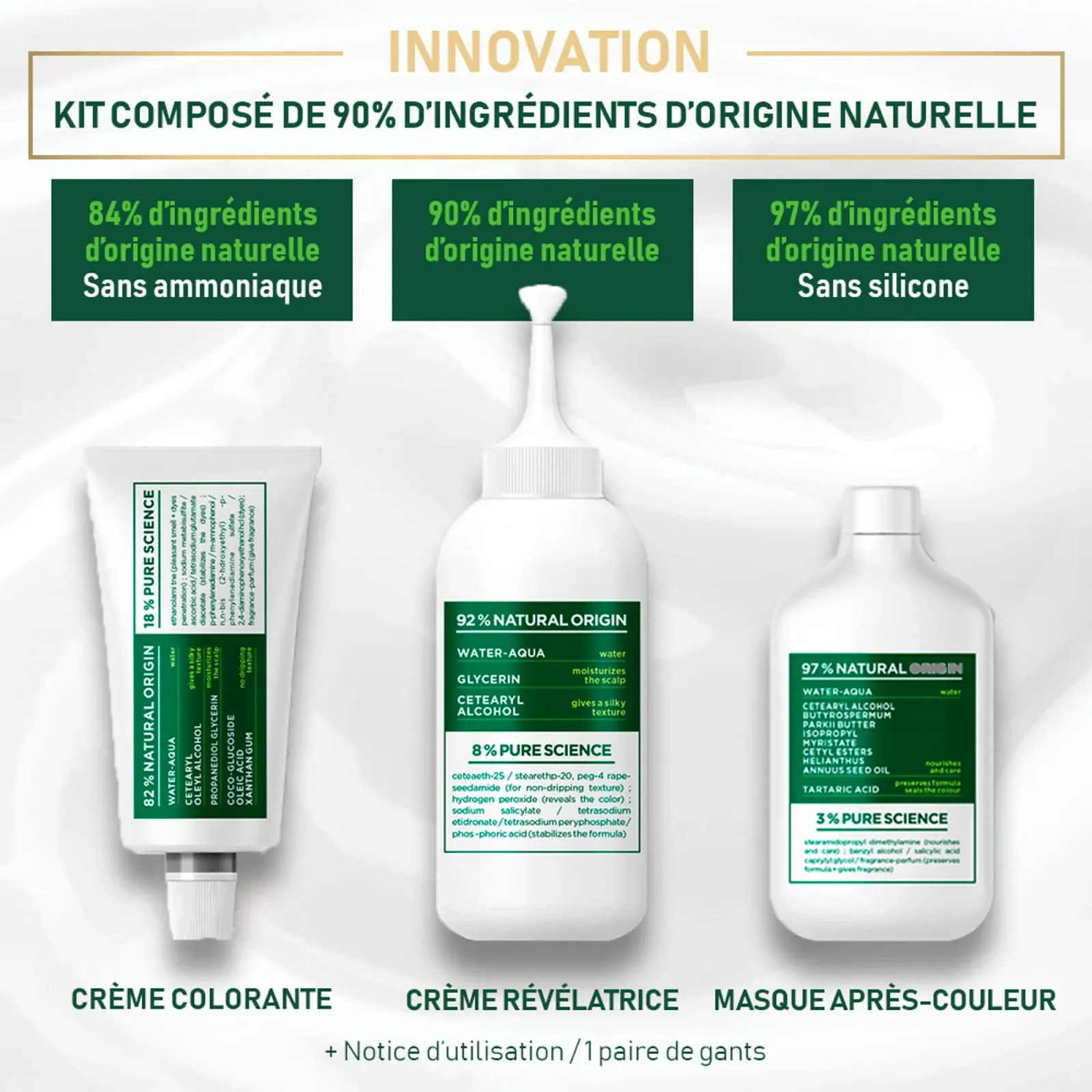 Стійка фарба для волосся Garnier Beautiful Colour Naturals Золотистий Попелясто-Коричневий (4.13), фото №6 Стійка фарба для волосся Garnier Beautiful Colour Naturals Золотистий Попелясто-Коричневий (4.13), фото №6