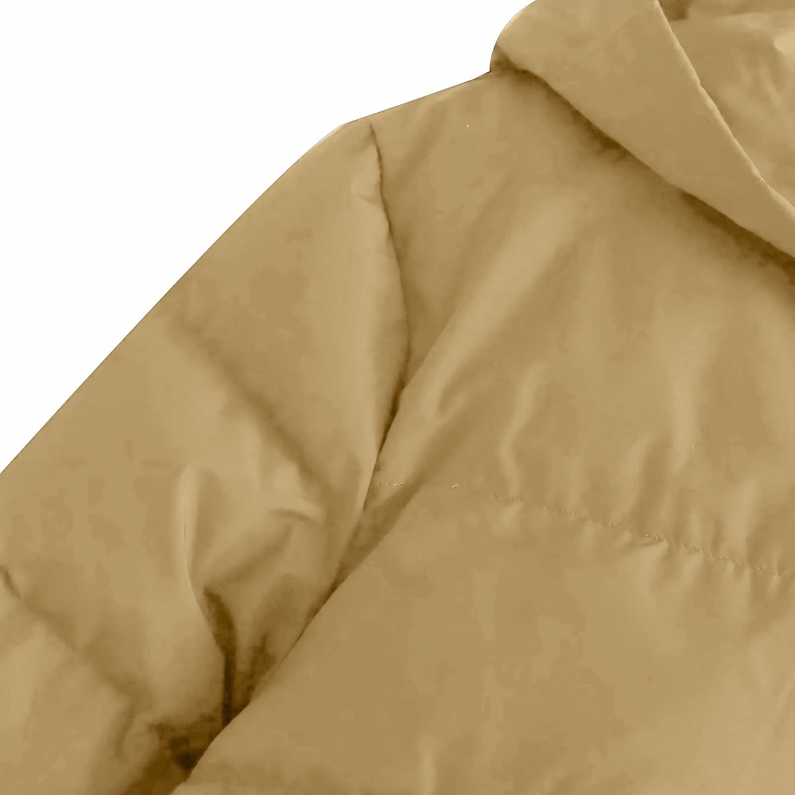 Куртка з капюшоном жіноча однотонна бавовняна на весну, фото №3