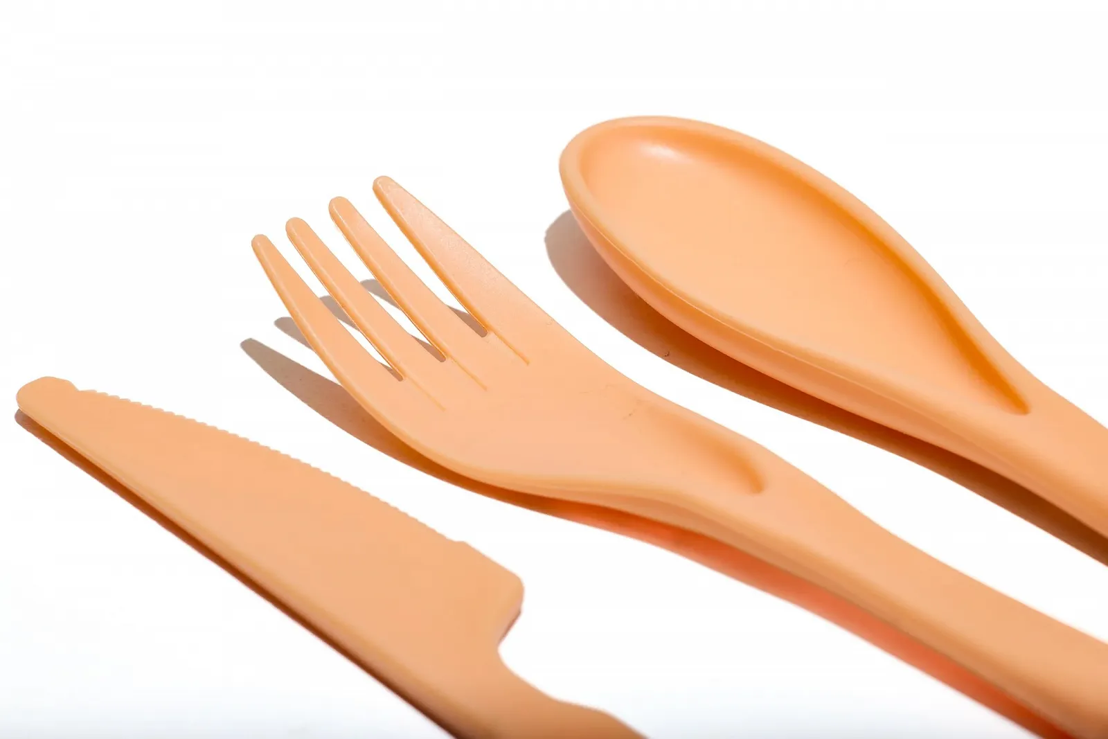 Набор столовых приборов Muitomas Peach Fuzz портативный, легкий для переноски в путешествиях и офисе, фото №5