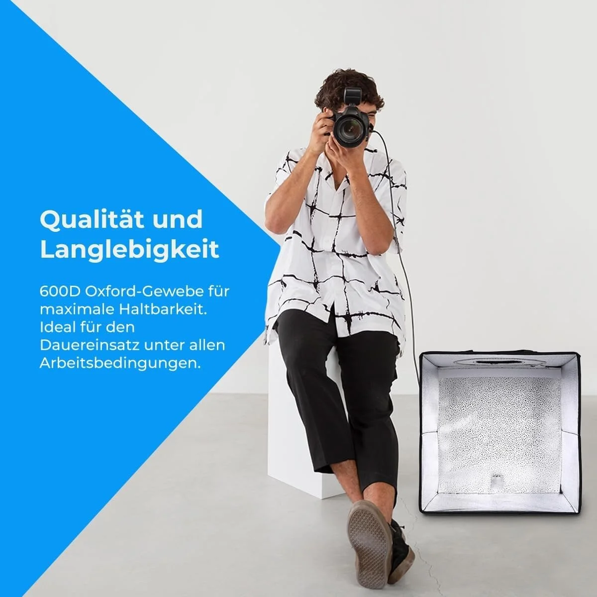 Фотобокс NK Mini Photobox (60 х 60 см) 3 фона Черный, фото №6