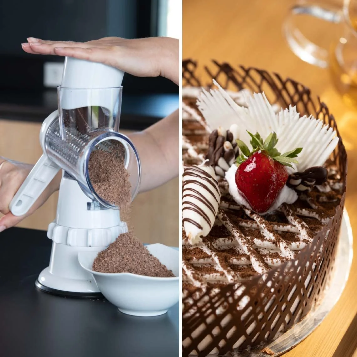 Барабанна терка LIVINGTON Sumo Slicer Red 3-в-1 для шаткування, нарізання, натирання, фото №4