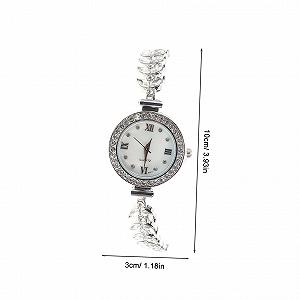 Часы наручные женские OATIPHO Кварцевые с кристаллами и искусственными бриллиантами synthetic.ua - Фото 1