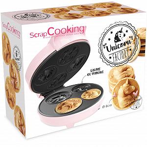 Вафельница ScrapCooking Unicorn Factory 3886 для вафель и блинов Unicorn Factory Характеристики Антипригарное покрытие Розовый - Фото 1