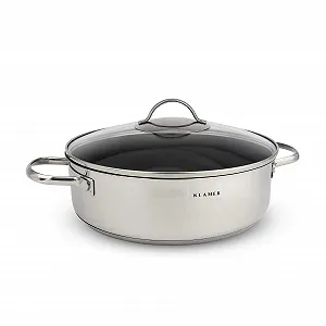Пательня KLAMER Professional з нержавіючої сталі з індукційним преміум-покриттям, 28 см - Фото 1