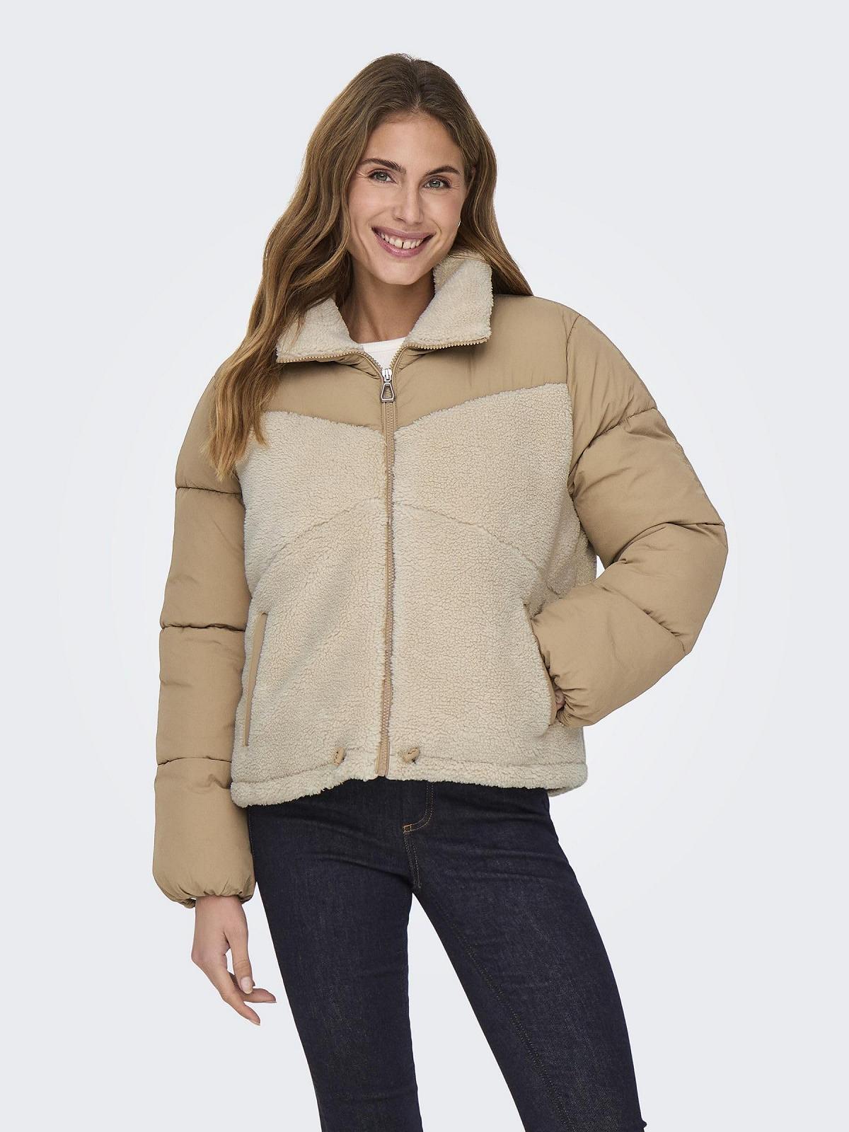 Куртка Пуховик Жіноча ONLY Onlsiena Teddy Mix Puffer CC OTW, фото №4