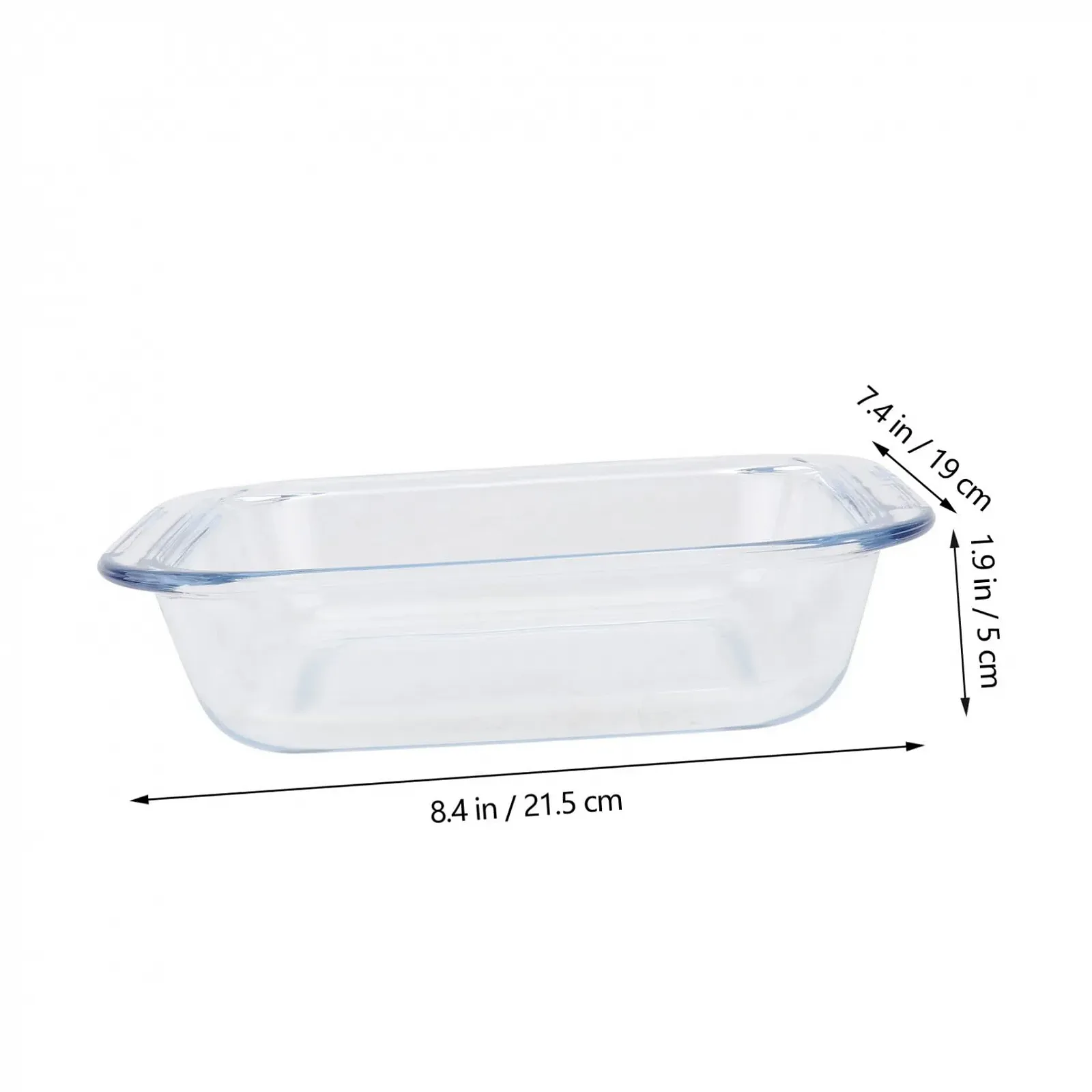 Форма для запекания квадратная термостойкая стеклянная микроволновая безопасная, фото №2