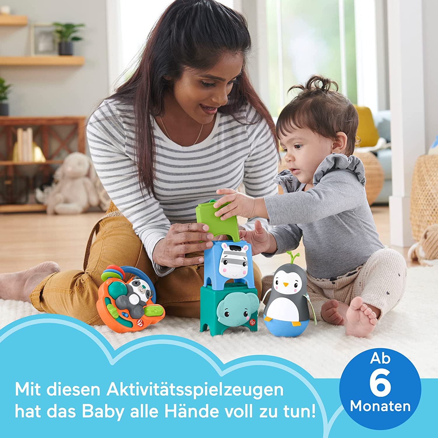 Подарочный игровой набор погремушек Fisher-Price Веселые развлечения HFJ93, фото №8