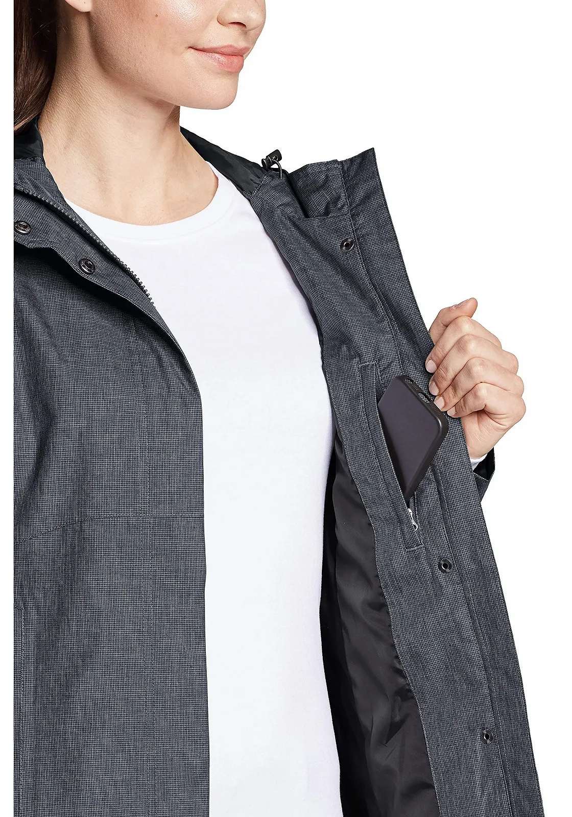 Тренч Eddie Bauer Mackenzie Жіночий Водонепроникний Вітрозахисний, фото №3 Тренч Eddie Bauer Mackenzie Жіночий Водонепроникний Вітрозахисний, фото №3