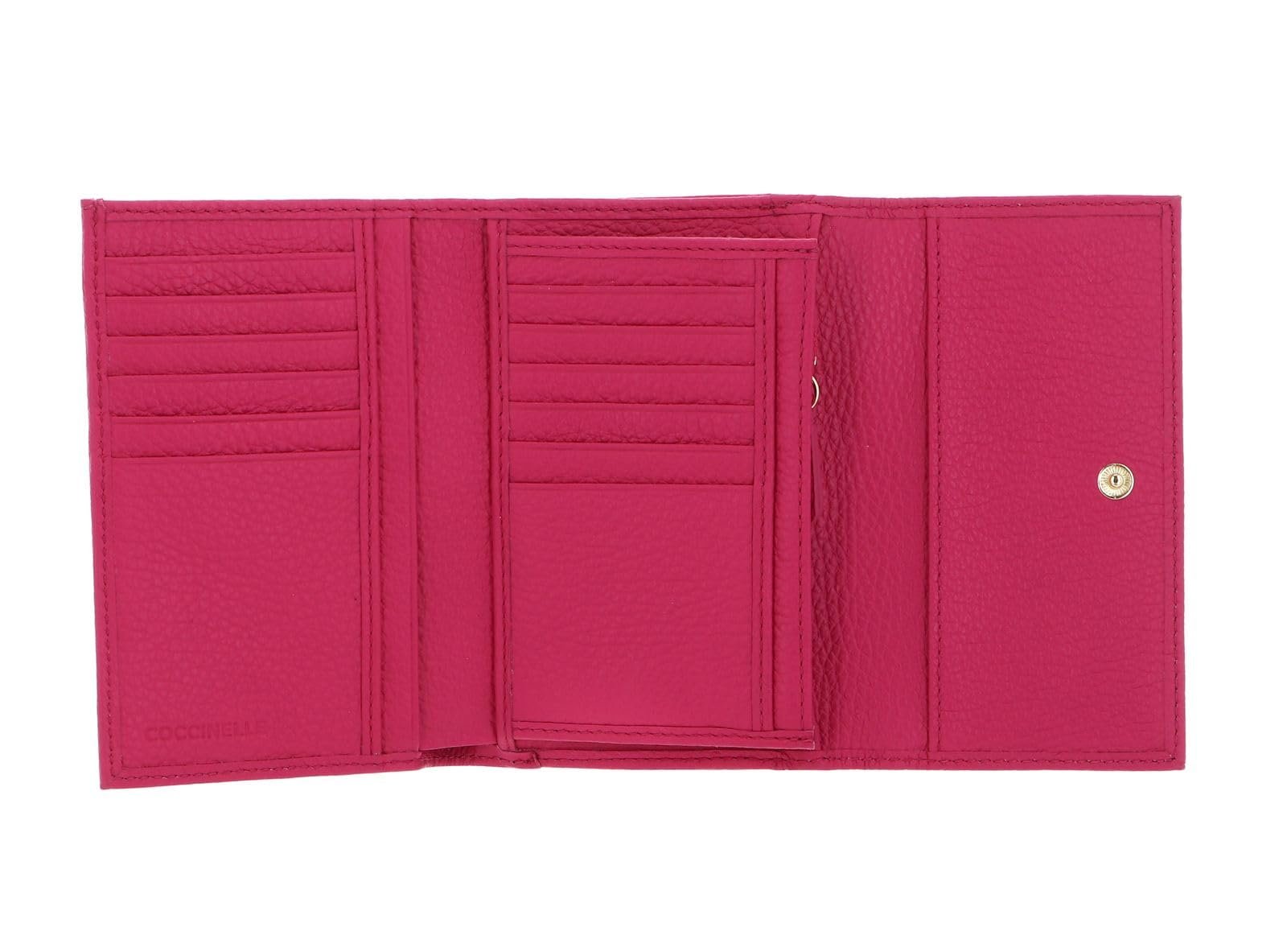 Кошелек Coccinelle Metallic Soft Grainy Leather New Fucsia, New Fucsia, фото №3