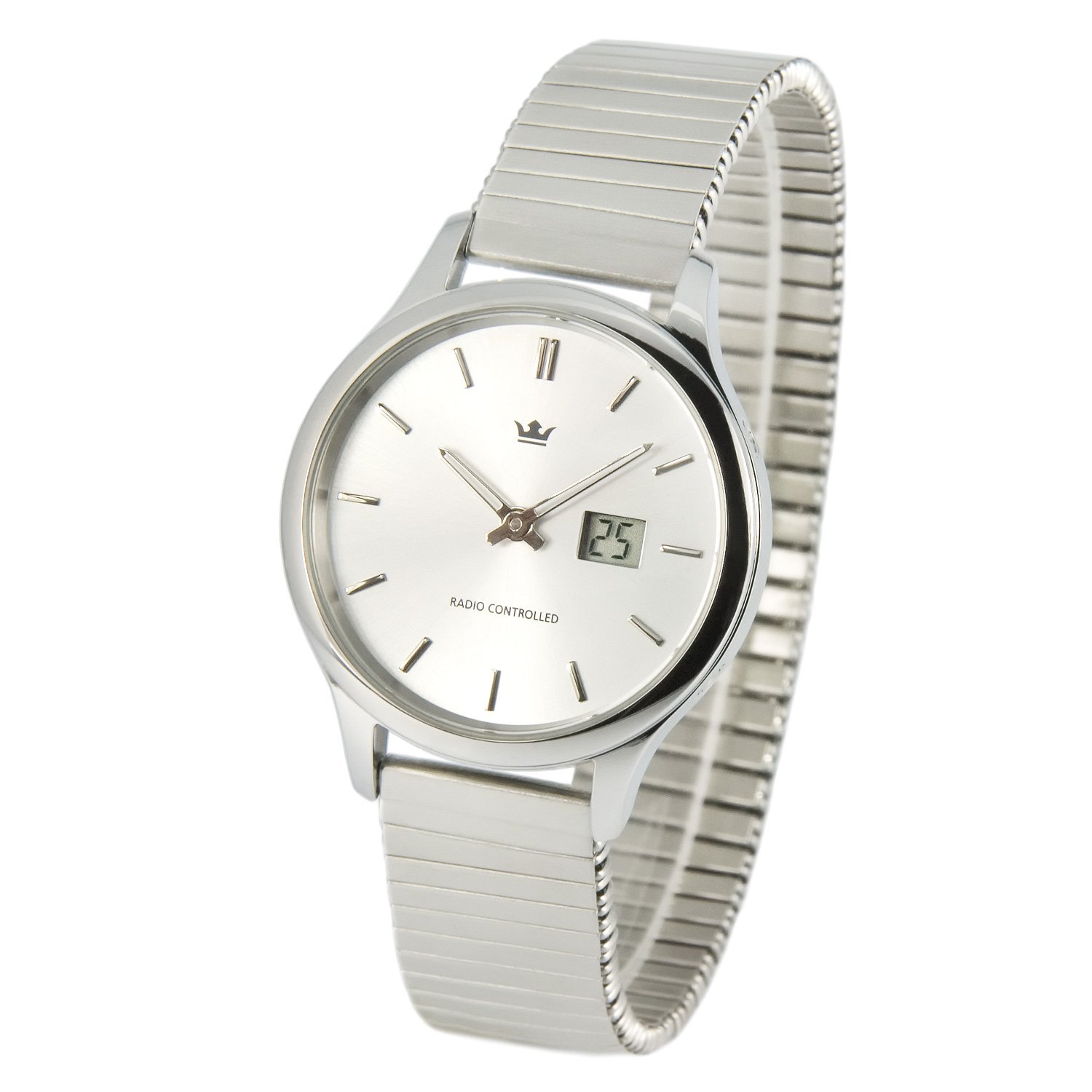 Жіночий радіокерований годинник MARQUIS Elegant (механізм Junghans) корпус і браслет з нержавіючої сталі 964.4005, сріблястий, фото №1