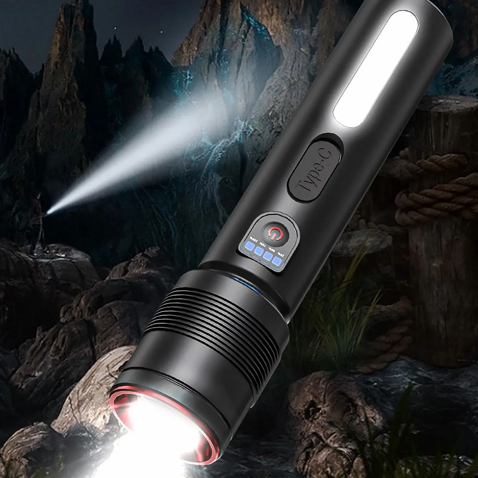 Ліхтар Акумуляторний LED 1800 MAh IPX4 Водонепроникний 3 режими освітлення, фото №9