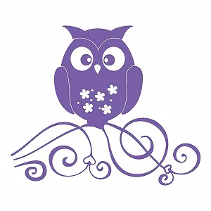 Купити Наклейка на стіну kleb-Drauf 1 Owl Фіолетова Матова - Фото 1 Наклейка на стіну kleb-Drauf 1 Owl Фіолетова Матова - Фото 1