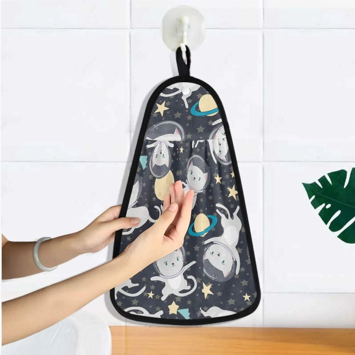 Полотенце Stars Astronaut Cute Cat 42 x 31 см, фото №5