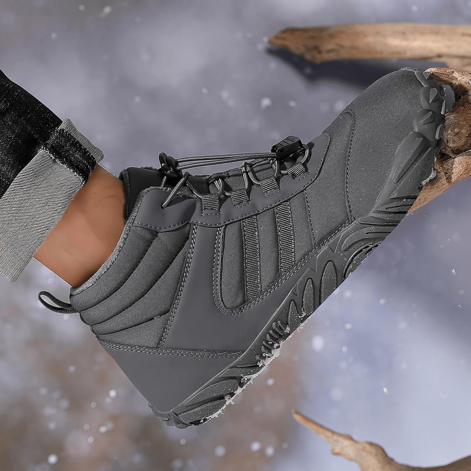 Ботинки Payesrui Winter Waterproof Barefoot Shoes Зимние Унисекс Легкие Нескользящие с Теплой Подкладкой, фото №7