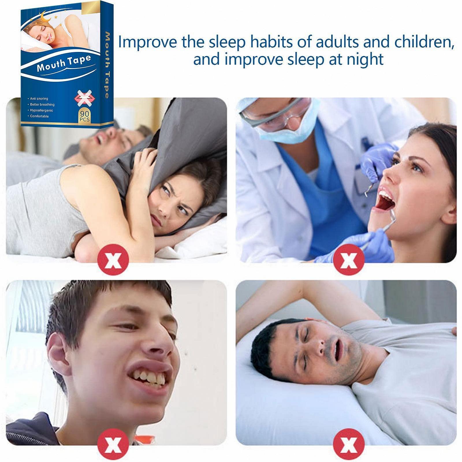 Смужки від хропіння Backlight для рота, смужки для сну, фото №2