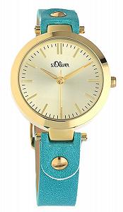 Женские часы s.Oliver SO-15094-LQR бирюзовый synthetic.ua - Фото 1