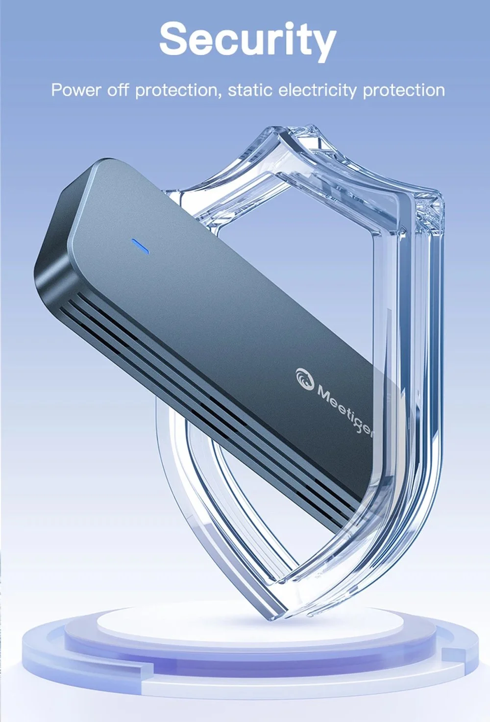 Зовнішній адаптер Meetiger PNU4-SE 40Gbps M.2 NVMe SSD to USB4, фото №12