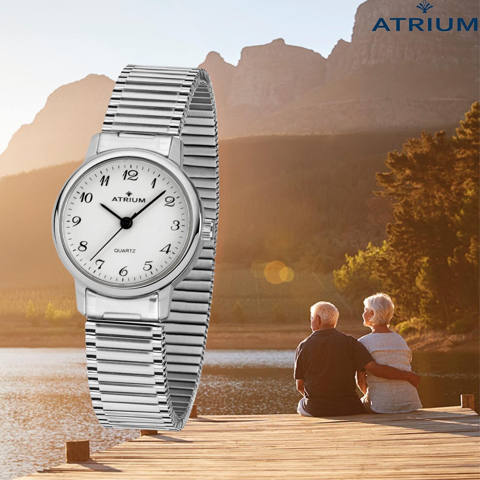 Жіночий годинник Atrium A43-50, аналоговий, кварцовий, нержавіюча сталь, сріблястий колір, браслет, фото №6