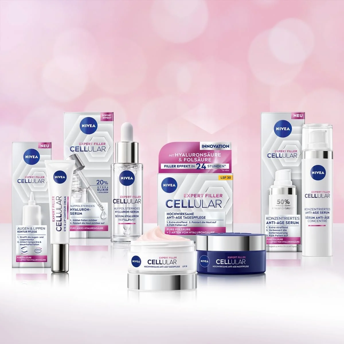 Денний крем для обличчя Nivea Hyaluronic Cellular Filler антивіковий з SPF 15, 50 мл, фото №5