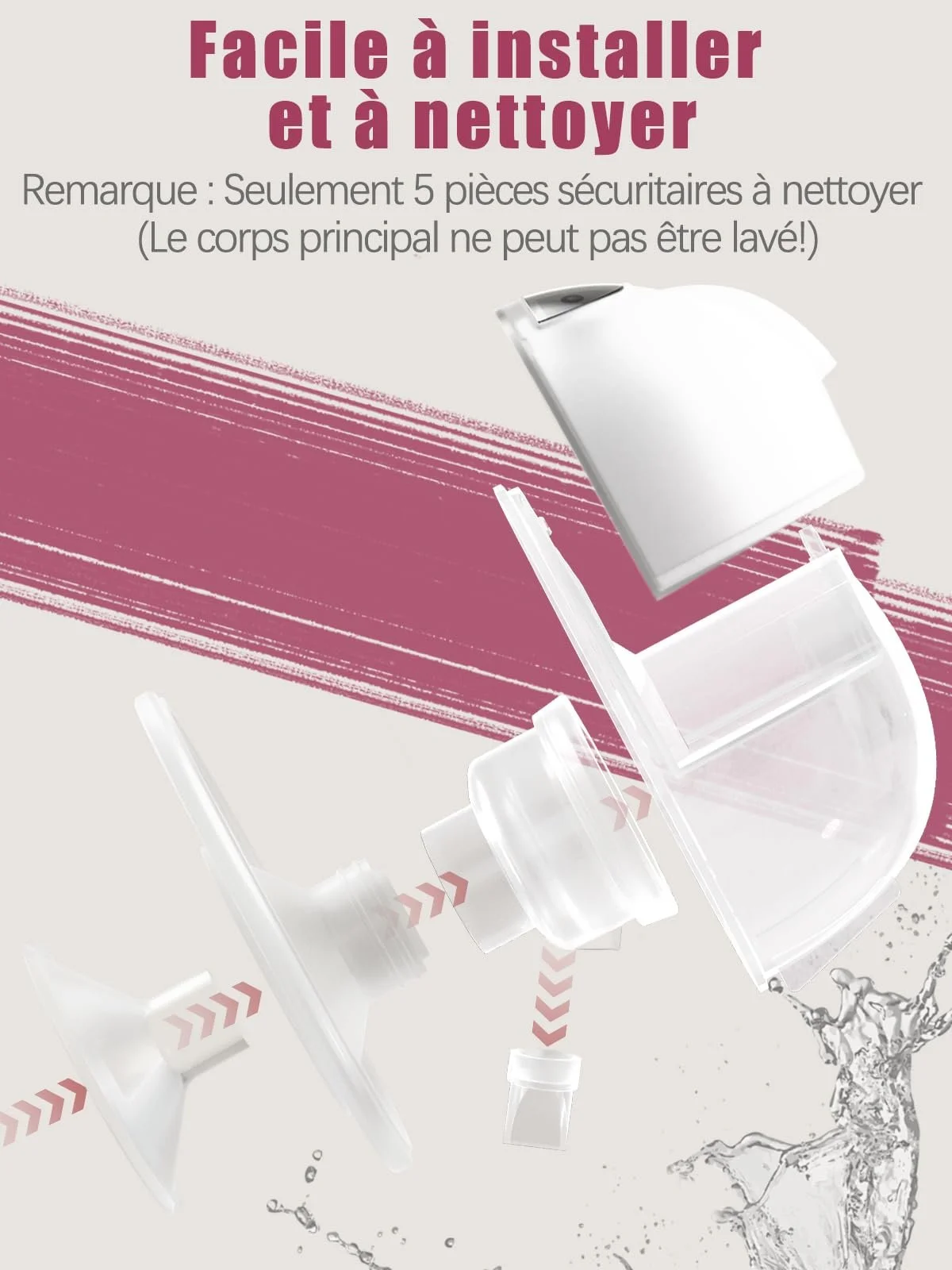 Молоковідсмоктувач електричний Lulia LU05, 4 режими та 9 рівнів, портативний, сильне всмоктування, без BPA, подвійний молоковідсмоктувач з 17/19/21/24 мм комфортним фланцем (2 шт.), фото №6 Молоковідсмоктувач електричний Lulia LU05, 4 режими та 9 рівнів, портативний, сильне всмоктування, без BPA, подвійний молоковідсмоктувач з 17/19/21/24 мм комфортним фланцем (2 шт.), фото №6