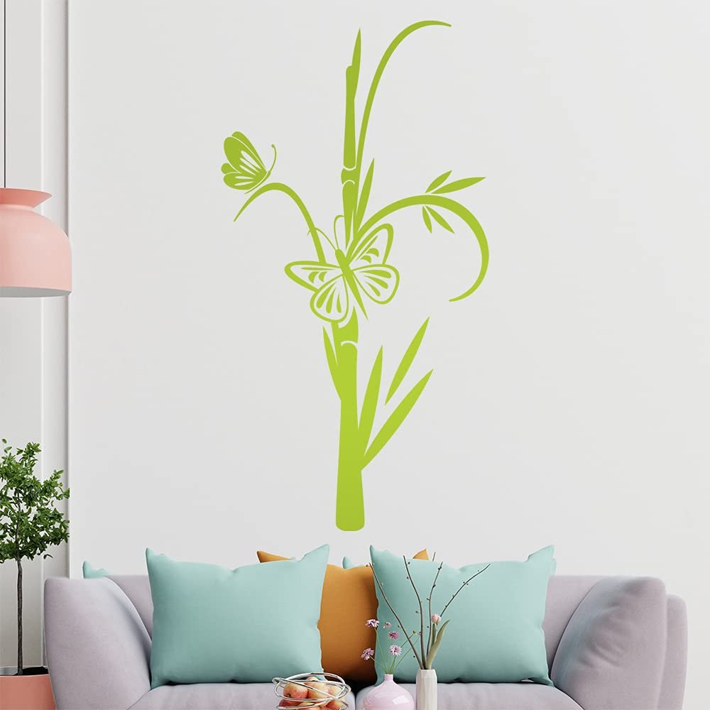 Наклейки на стену Butterflies On Bamboo 6 размеров, фото №1