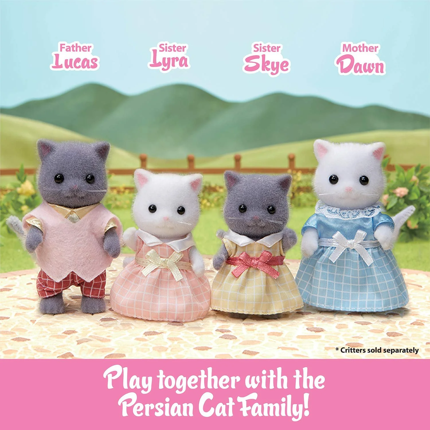 М'які іграшки Sylvanian Families L5458 Persian Cats Treble для лялькового будиночка, фото №6