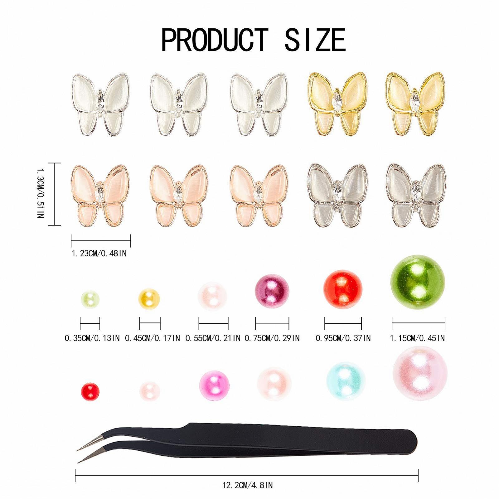 Набір для декорування нігтів NICENEEDED з Метелики, стрази, фото №2