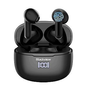 Наушники Blackview AirBuds 7 Bluetooth 5.3 Глубокий бас Беспроводные Вкладыши Шумоизоляционные Наушники с 4 ENC Микрофон Водонепроницаемые IP7 LED Дисплей - Фото 1