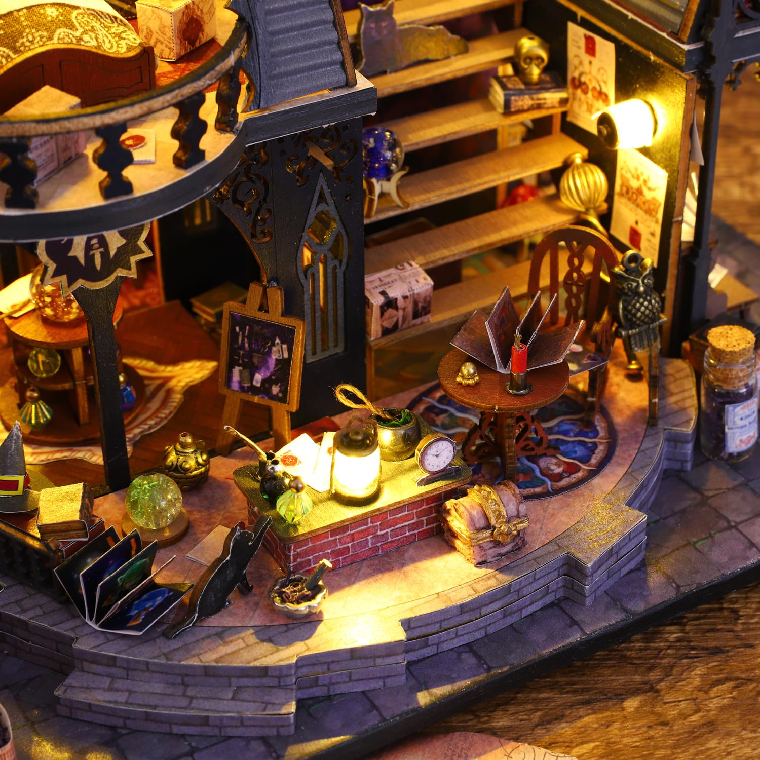 CUTEROOM DIY Кукольный дом Luna Magic House с LED подсветкой для взрослых, фото №4