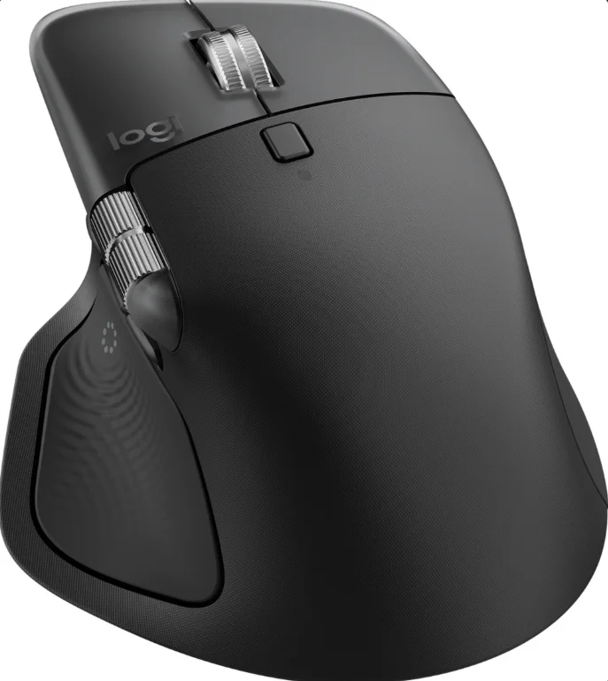 Бездротова миша Logitech MX Master 4 / Bluetooth / Радіоканал / Darkfield / 8000 DPI / 7 кнопок / Інерційне 4Д колесо / Графітова, фото №4
