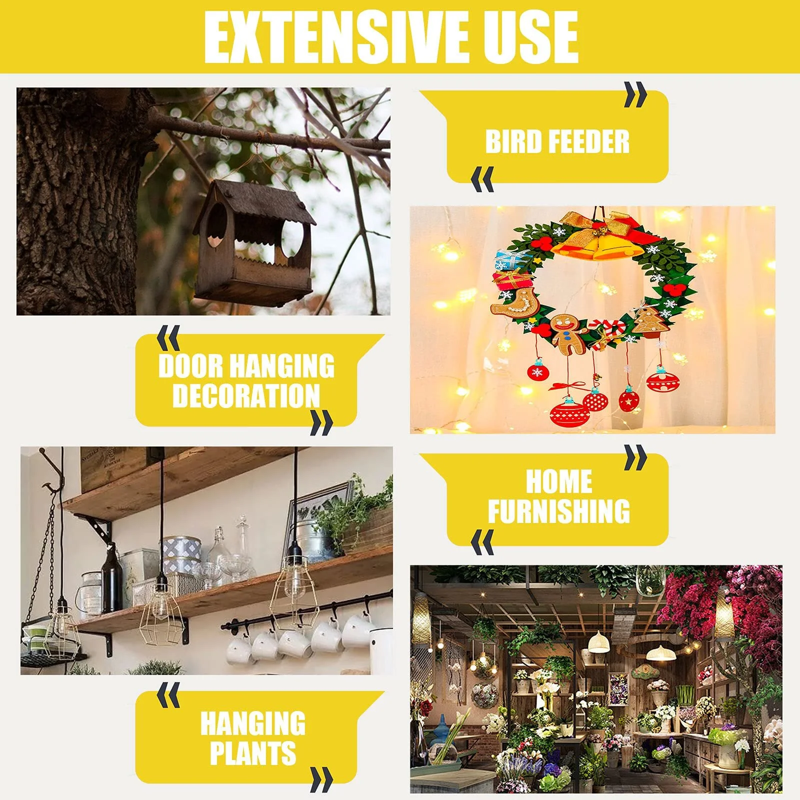 Набор цепей для подвесных корзин 16 наборов 3 типа Железо, фото №5 Набор цепей для подвесных корзин 16 наборов 3 типа Железо, фото №5