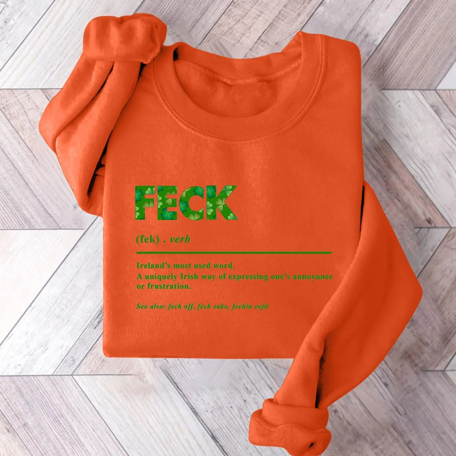 Женская Толстовка FECK Oversized Свободный Крой Длинный Рукав Молодёжная Кампус Печатная Цветочная Желтая Водолазка, фото №4