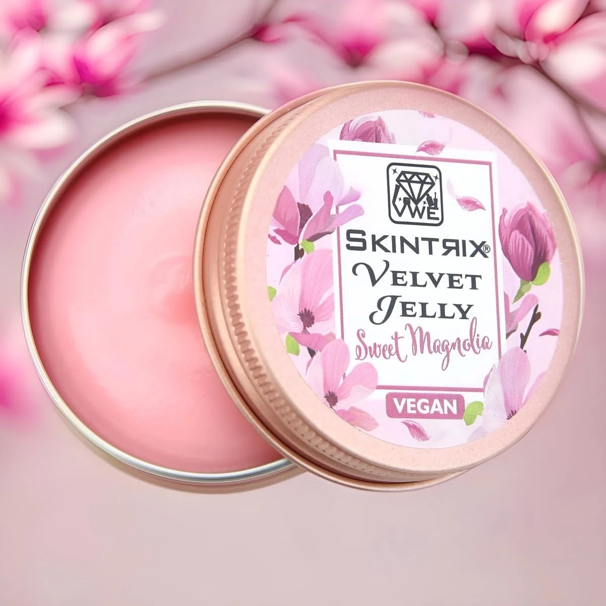 Бальзам для тіла, рук та кутикули SKINTRIX Velvet Jelly Sweet Magnolia 25 г, фото №1