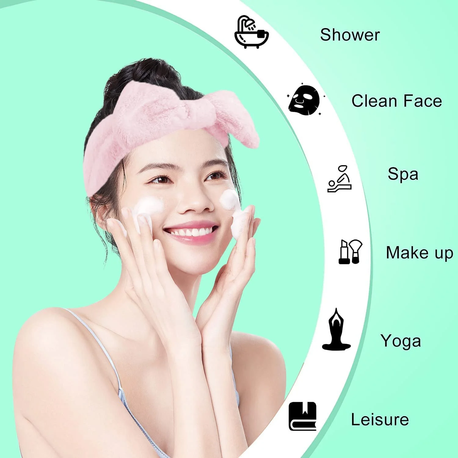 Повязка на голову Spa, фото №3 Повязка на голову Spa, фото №3