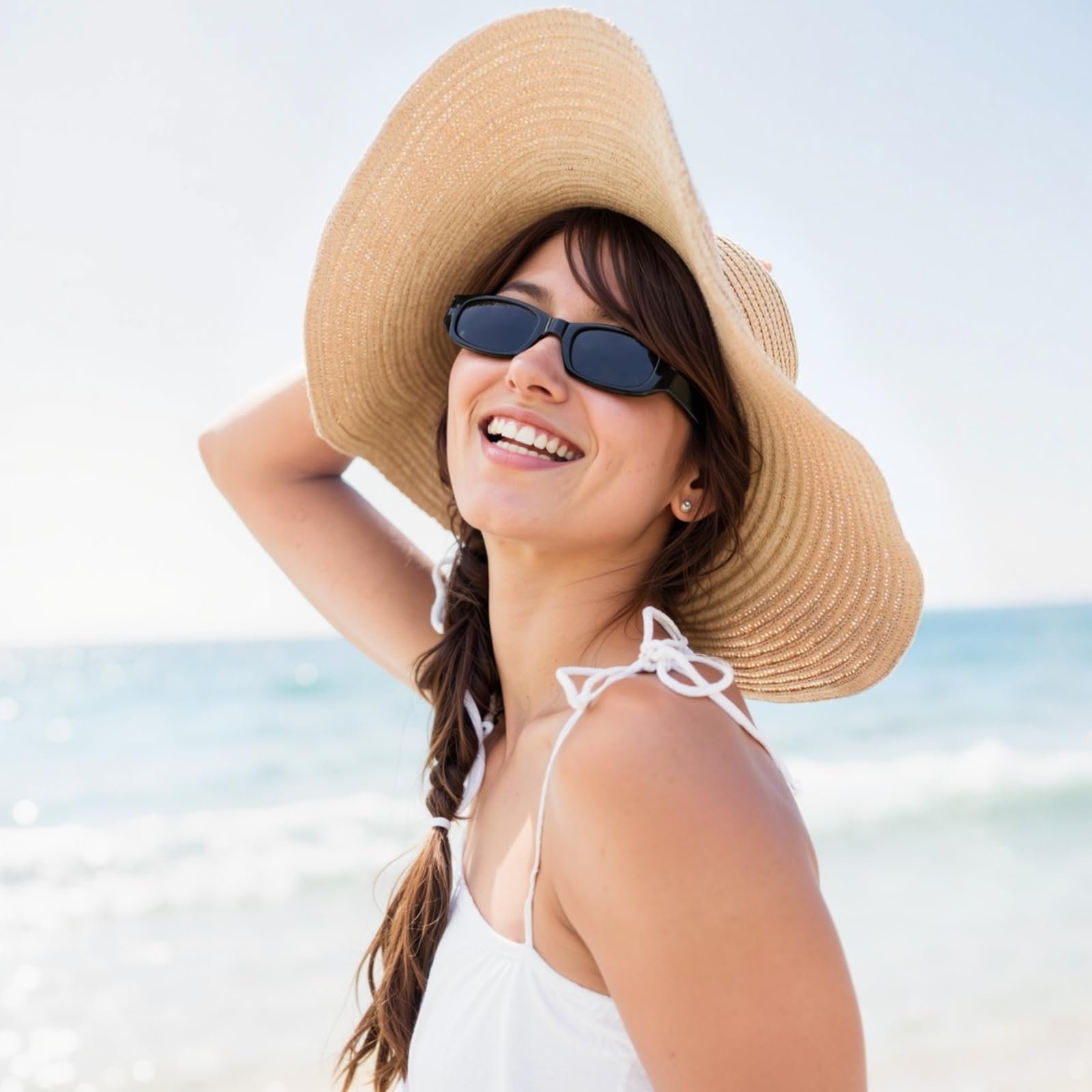 Сонцезахисні окуляри Вінтажні Прямокутні Тонкі Чорний, 4 шт, фото №5 Сонцезахисні окуляри Вінтажні Прямокутні Тонкі Чорний, 4 шт, фото №5