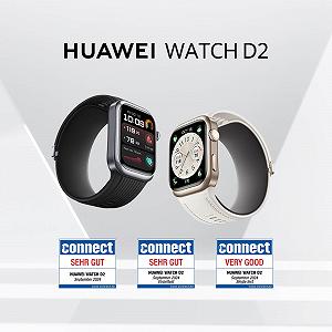 Смарт-часы HUAWEI Watch D2, 1.82 дюйма, AMOLED-дисплей, черный + весы 3 synthetic.ua - Фото 1