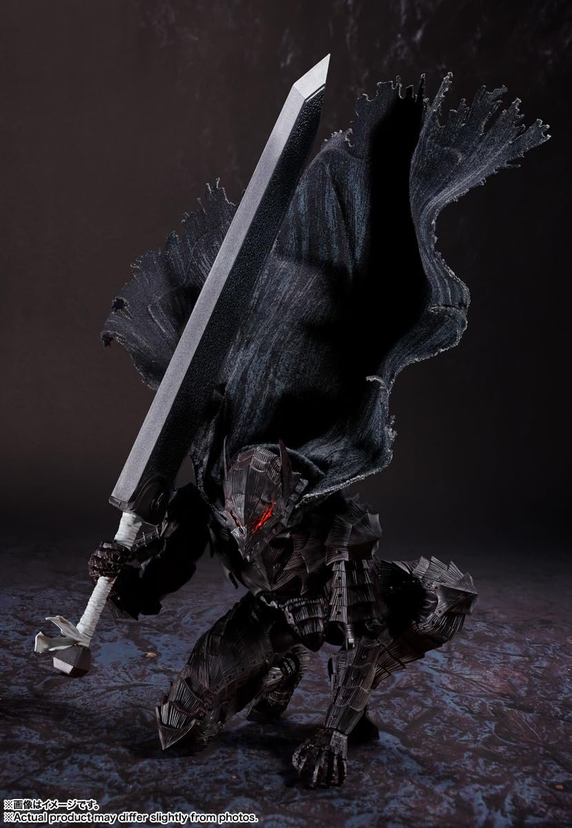 Фигурка Action Brand Tamashii Nations S.H. Figuarts Berserk Guts (Berserk Armor) Passionate, 160 мм, ABS, PVC и ткани, фото №5