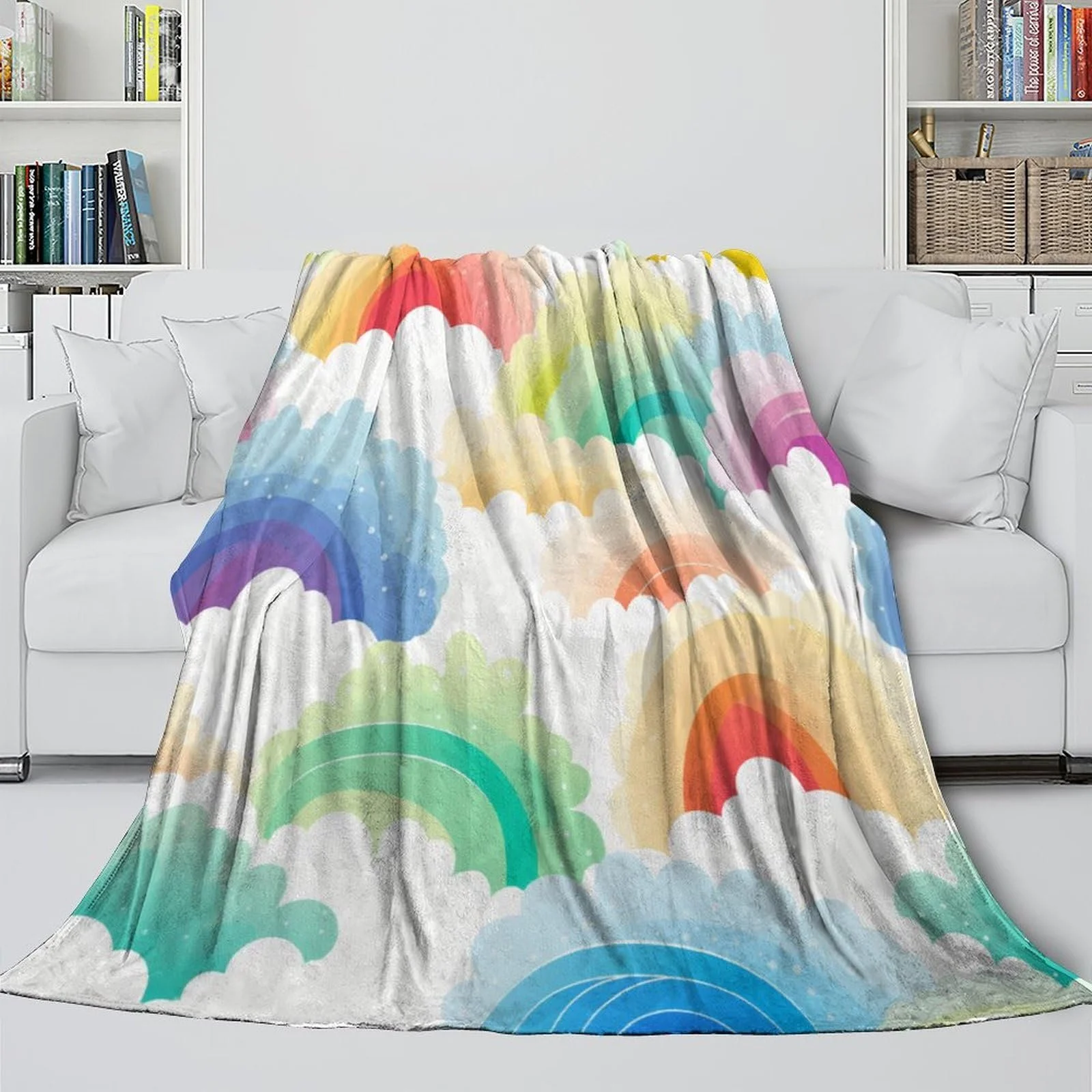 Покривало VFKLZCNYR М'яке, пухнасте, ультрам'який мікрофліс, тепле, 3D-друк, фланель, 200 x 230 см, фото №4