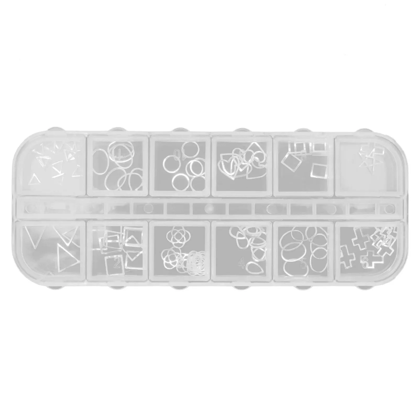 Стразы Booso 3D инструмент для маникюра 8# серебряный, фото №1