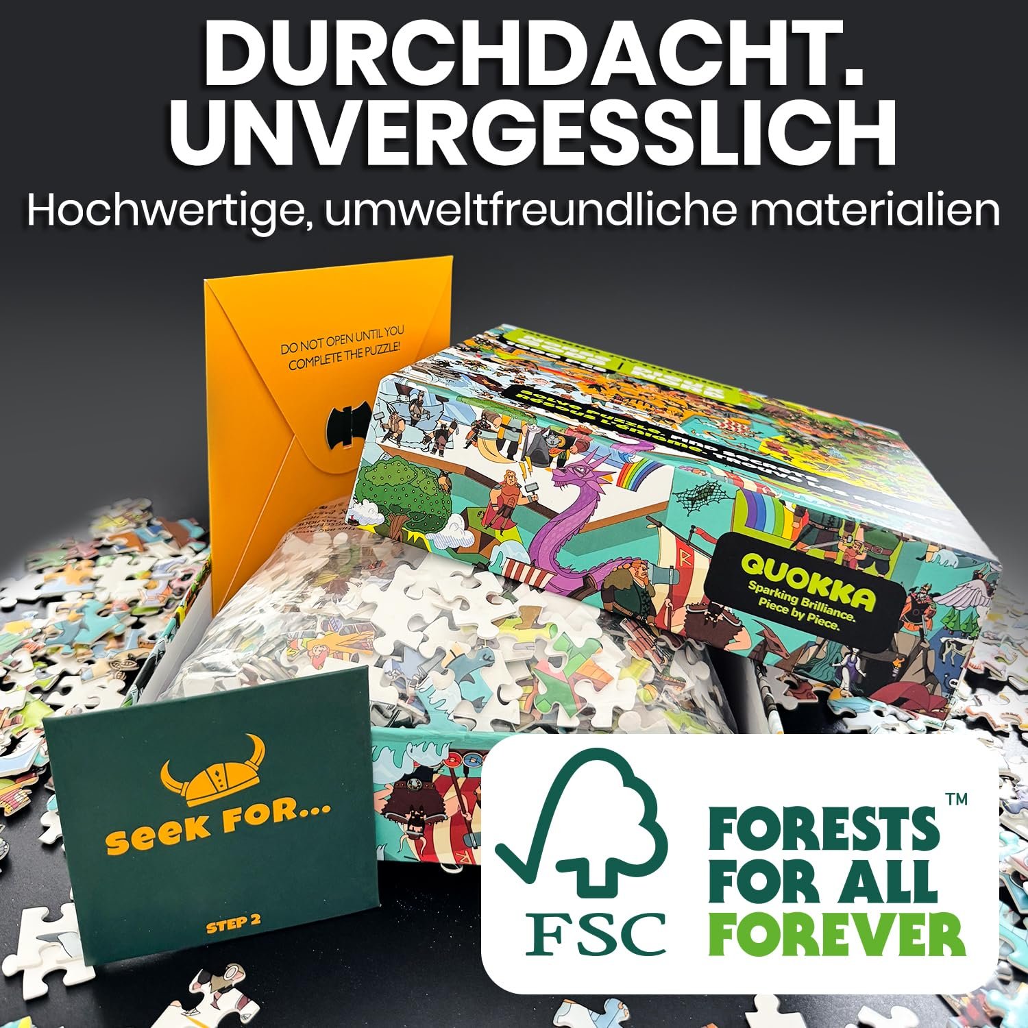 Пазл QUOKKA Mythories Ancient Gods Norse 1000 деталей в премиальной коробке, фото №7 Пазл QUOKKA Mythories Ancient Gods Norse 1000 деталей в премиальной коробке, фото №7