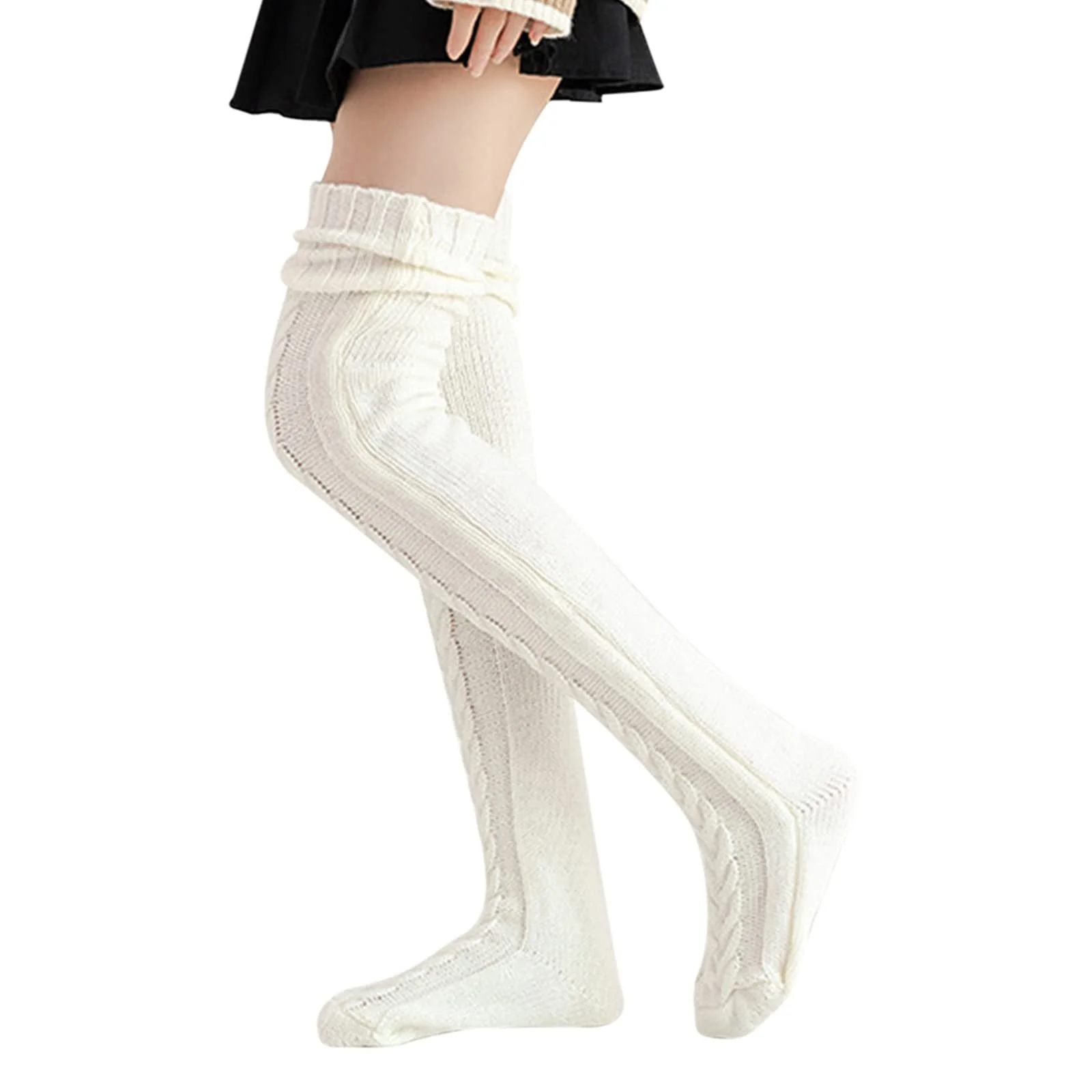 Женские гольфы Sfit, зимние вязаные чулки выше колена, теплые зимние носки, теплые высокие шерстяные носки для сапог, гетры, фото №3 Женские гольфы Sfit, зимние вязаные чулки выше колена, теплые зимние носки, теплые высокие шерстяные носки для сапог, гетры, фото №3