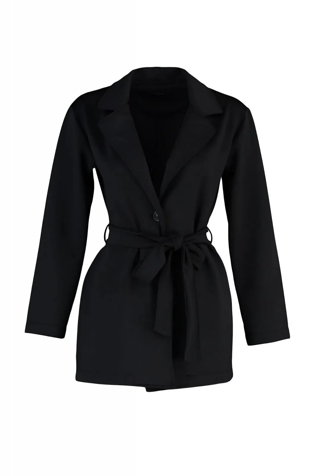 TRENDYOL Однотонный Вязаный Пальто, фото №6