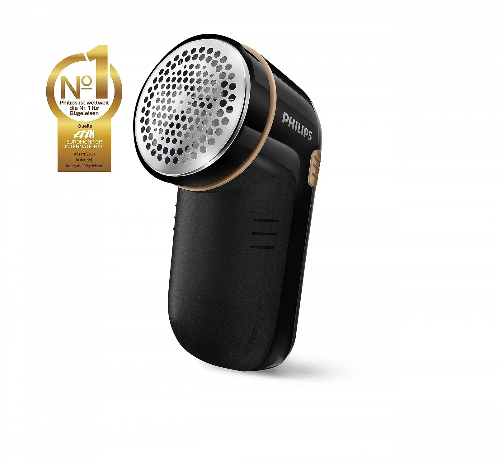 Вертикальный отпариватель Grundig ST7950 Black/Copper и машинка для удаления катышков Philips Black/Gold, фото №6