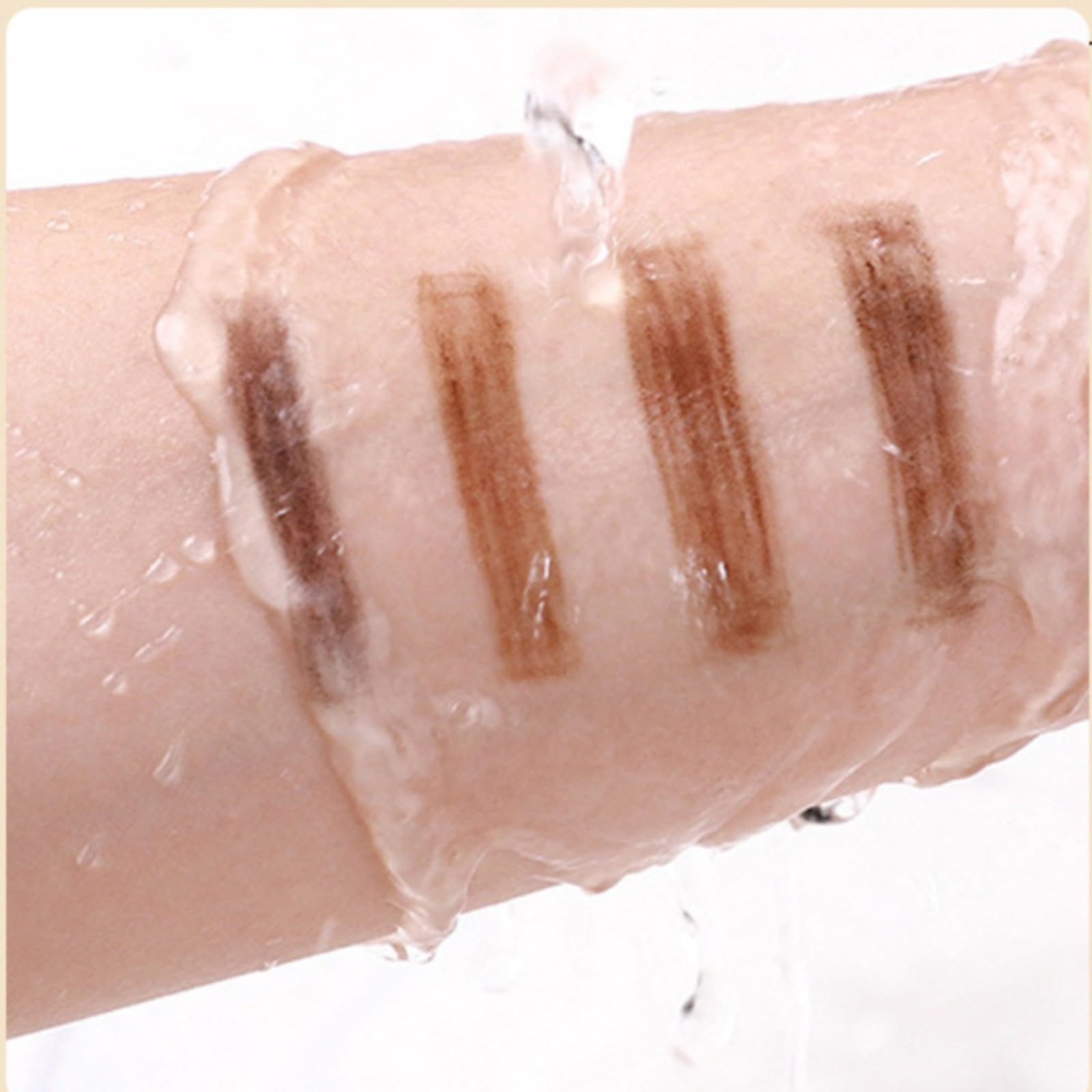 Карандаш для бровей Machen Künstlicher Bart с кисточкой водостойкий (кофе, универсальный), фото №4