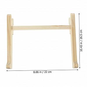 Подставка для ноутбука деревянная Operitacx эргономичная вертикальная для компьютера для охлаждения и защиты шеи, подходит для небольших устройств synthetic.ua - Фото 1