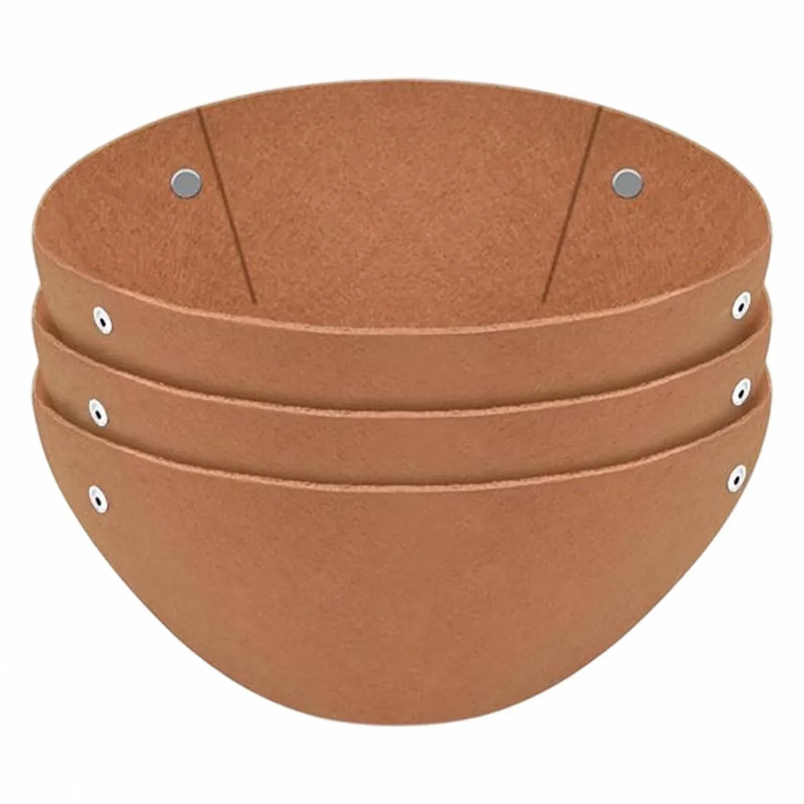 Фетрові горщики для рослин 3 шт. круглі багаторазові, фото №1