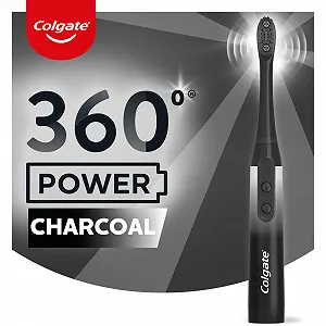 Аккумуляторная звуковая зубная щетка Colgate 360 Charcoal synthetic.ua - Фото 1