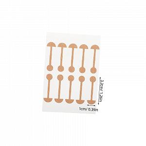 Смужки для корекції крил носа, 10 штук, самоклеючі, еластичні, м'які, комфортні для покращення форми носа та зменшення широких ніздрів для щоденного використання synthetic.ua - Фото 1